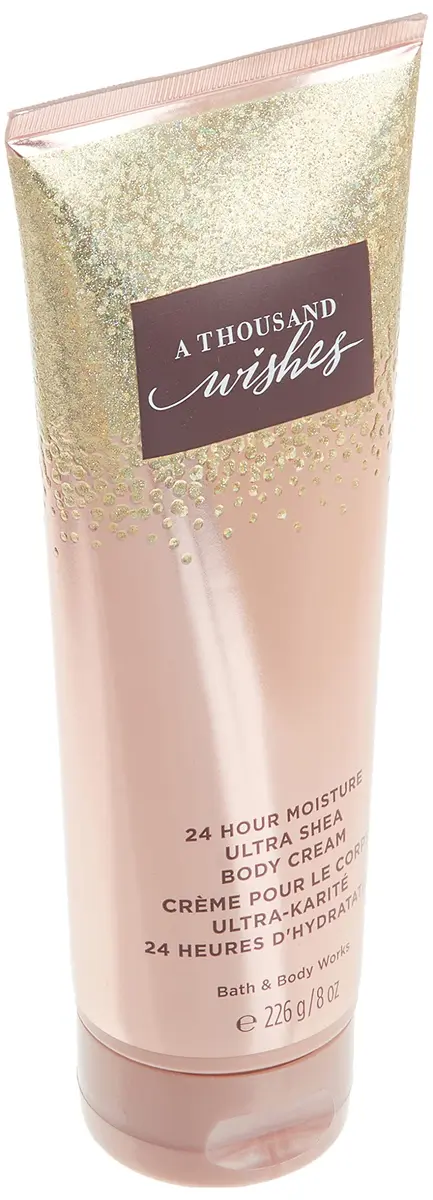 Bath & Body Works A Thousand Wishes Ultra Shea Body Cream 8 oz | Moisturizes Dry Skin with Sparkling Champagne & Amber - view 3