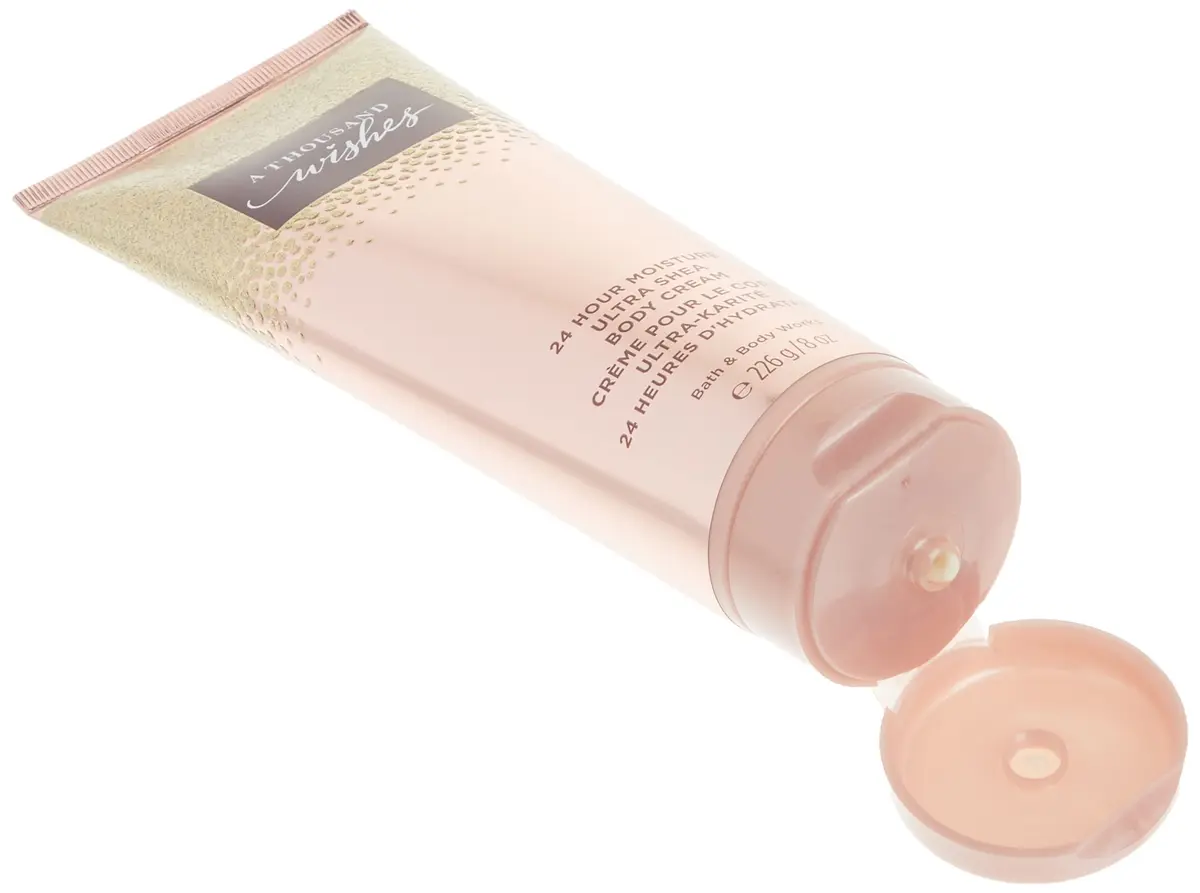 Bath & Body Works A Thousand Wishes Ultra Shea Body Cream 8 oz | Moisturizes Dry Skin with Sparkling Champagne & Amber - view 4