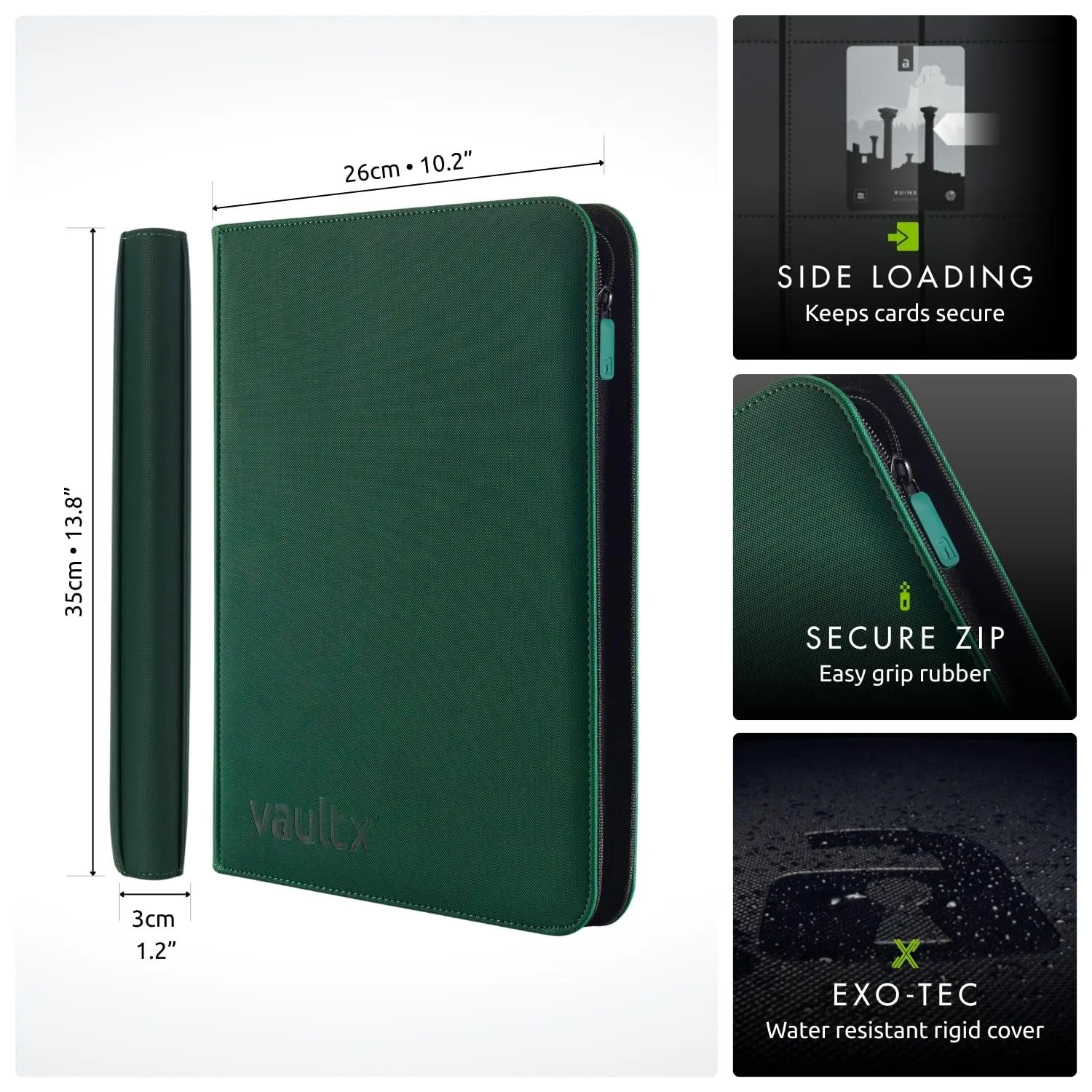 Vault X Red 9 Pocket Zip Binder | 360 Card Capacity | TCG Collector