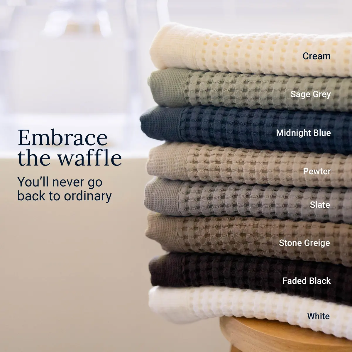 GILDEN TREE Waffle Bath Sheet 40x80 | Quick Dry Luxury Towels, 2 Pack, Modern Style (Slate) - view 6