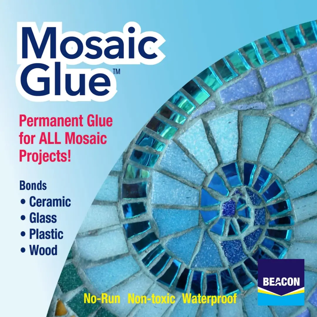 Beacon Mosaic Glue 2-Ounce Bottles | 12-Pack | Waterproof, Non-Toxic, Dries Clear - view 4