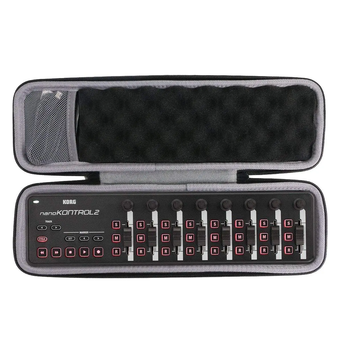 co2CREA Hard Case for Korg nanoKONTROL2 Slim-Line USB Control Surface | Shockproof EVA Travel Case - main product image