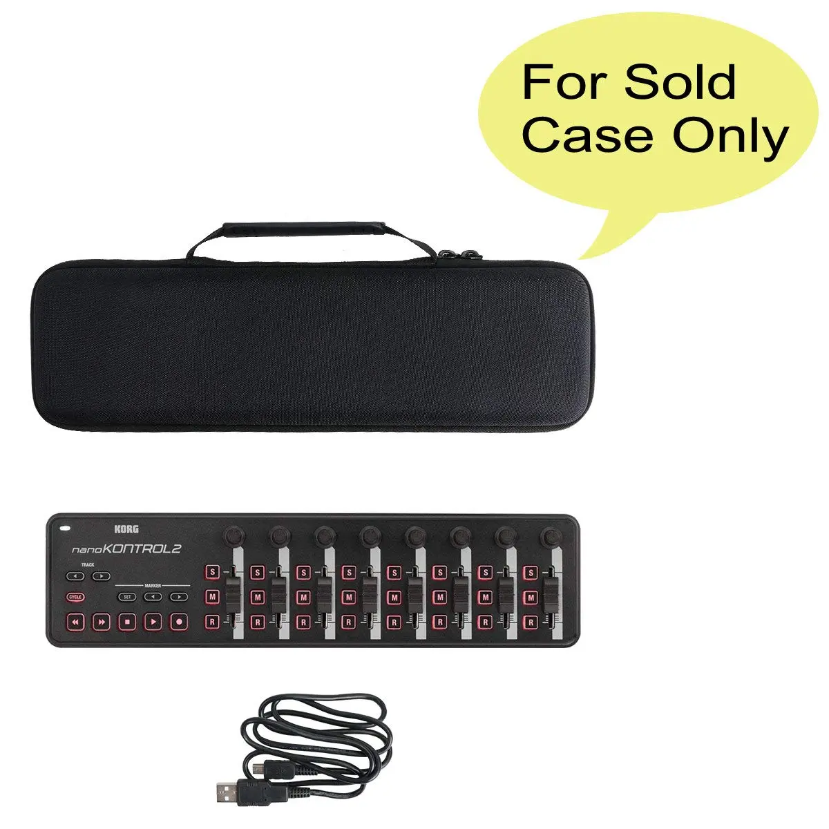 co2CREA Hard Case for Korg nanoKONTROL2 Slim-Line USB Control Surface | Shockproof EVA Travel Case - view 2