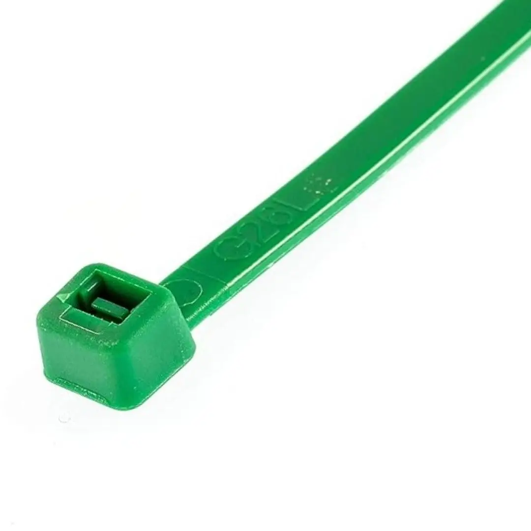 GTSE 8 Inch Green Nylon Zip Ties | 100 Pack, 18lb, Self-Locking, Weather-Resistant - view 2