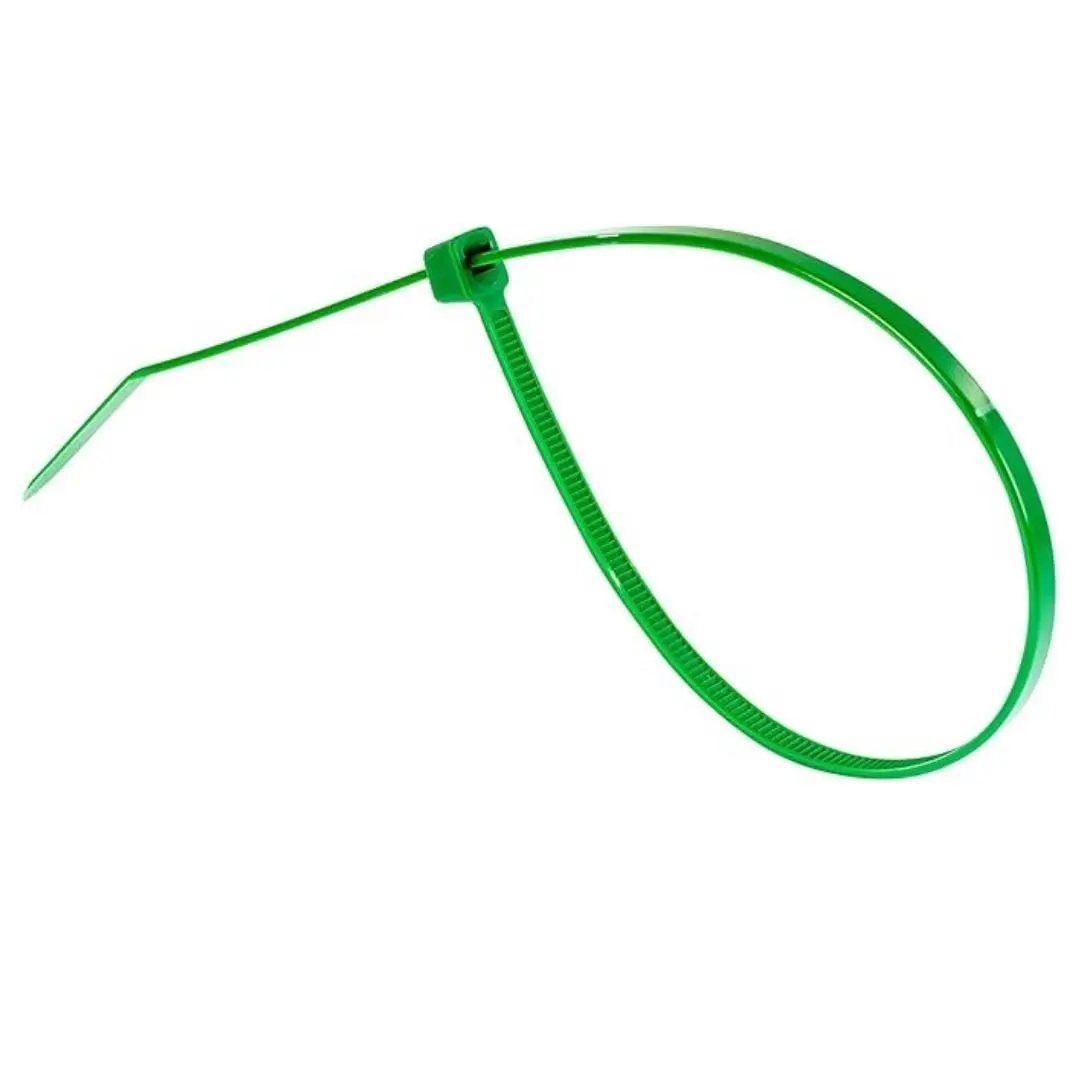 GTSE 8 Inch Green Nylon Zip Ties | 100 Pack, 18lb, Self-Locking, Weather-Resistant - view 3