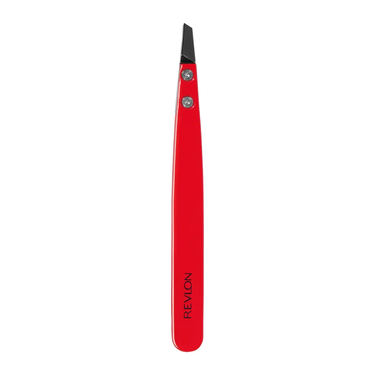 Revlon Ceramic Slanted Tip Tweezers, Precision For Eyebrow Shaping and Fine Hair Removal, Stainless Steel Body, Red, 1 Count | Hand-Finished Ceramic Tip - view 2