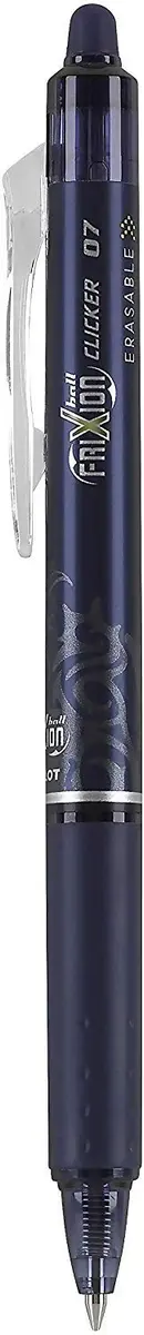 Pilot FriXion Clicker Retractable Gel Ink Pens 0.7mm | Erasable, Fine Point, Navy Blue Ink, Bundle of 12 Pens + 12 Refills - view 2