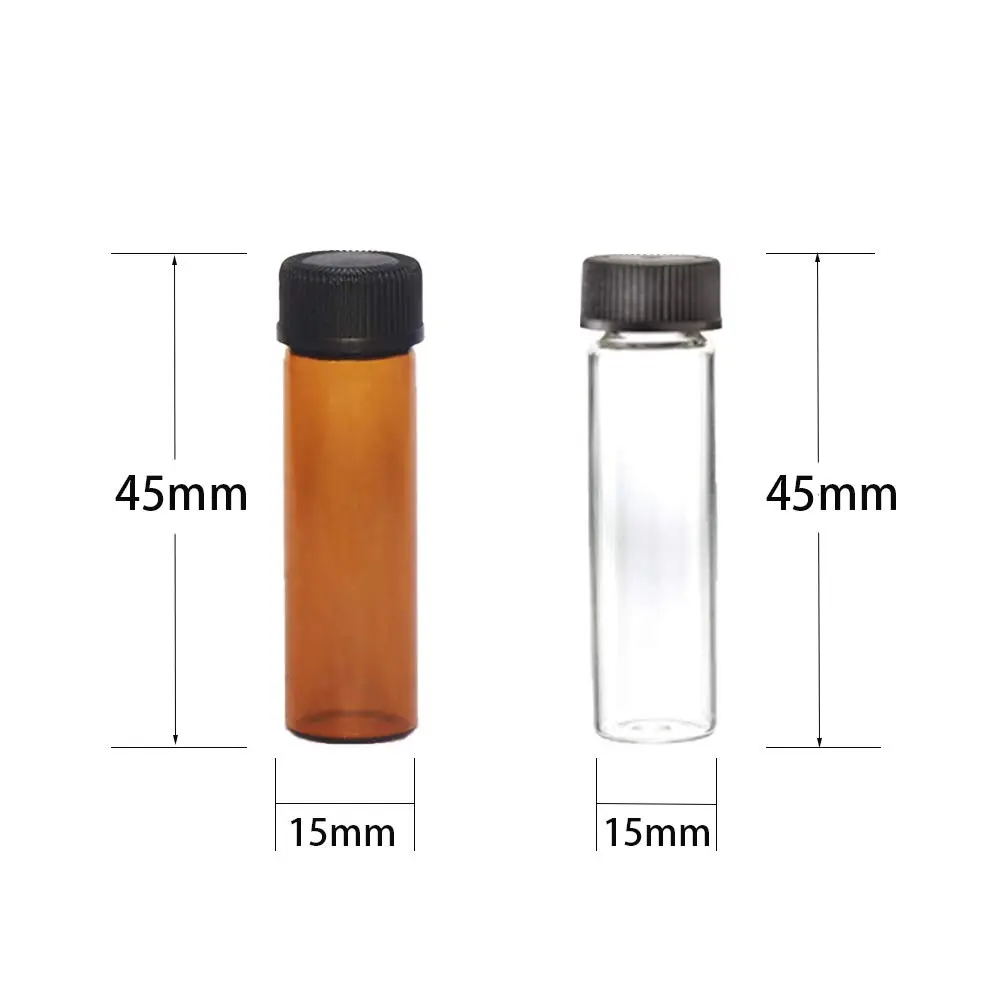 SUCOHANS 4ml Glass Vials with Black Phenolic Screw Caps | Sample & Storage Vials in India - view 4