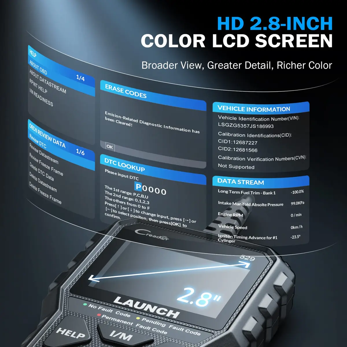 LAUNCH CR529 OBD2 Diagnostic Scan Tool Code Reader for Cars & Trucks | Amazon’s Choice 2026 - view 6