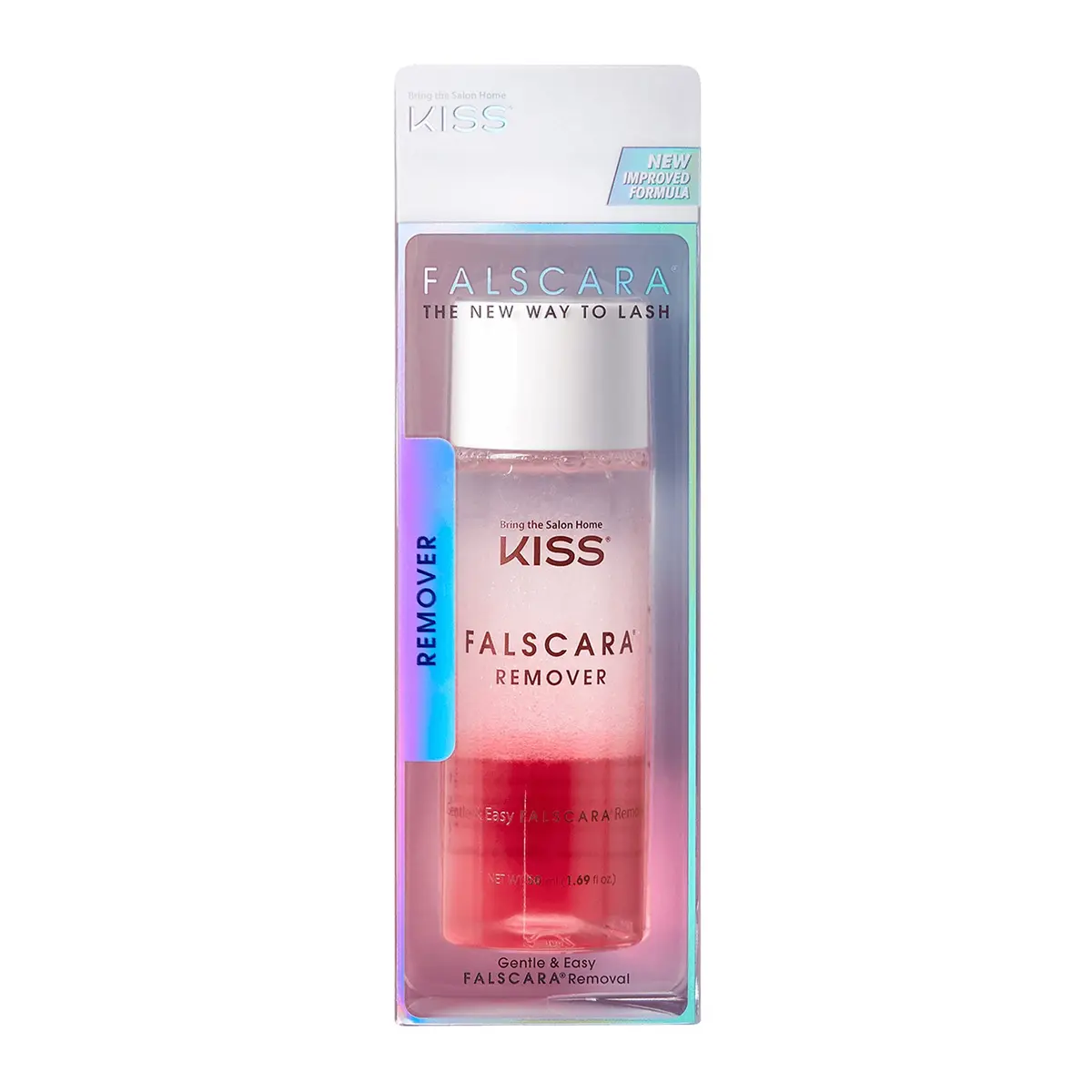KISS Falscara DIY Eyelash Extension Remover with Rosewater 50ml (1.69 Fl Oz) | Gentle Eye Cleanser for Lash Removal - main product image