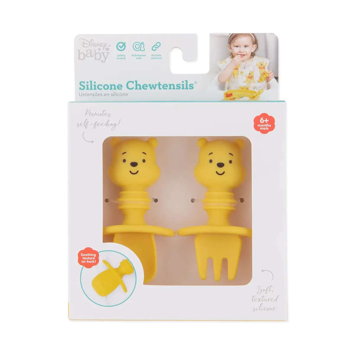 Bumkins Baby Utensils Set | Disney Silicone Chewtensils for Stage 1, Ages 6 Months+ | Winnie The Pooh - view 7