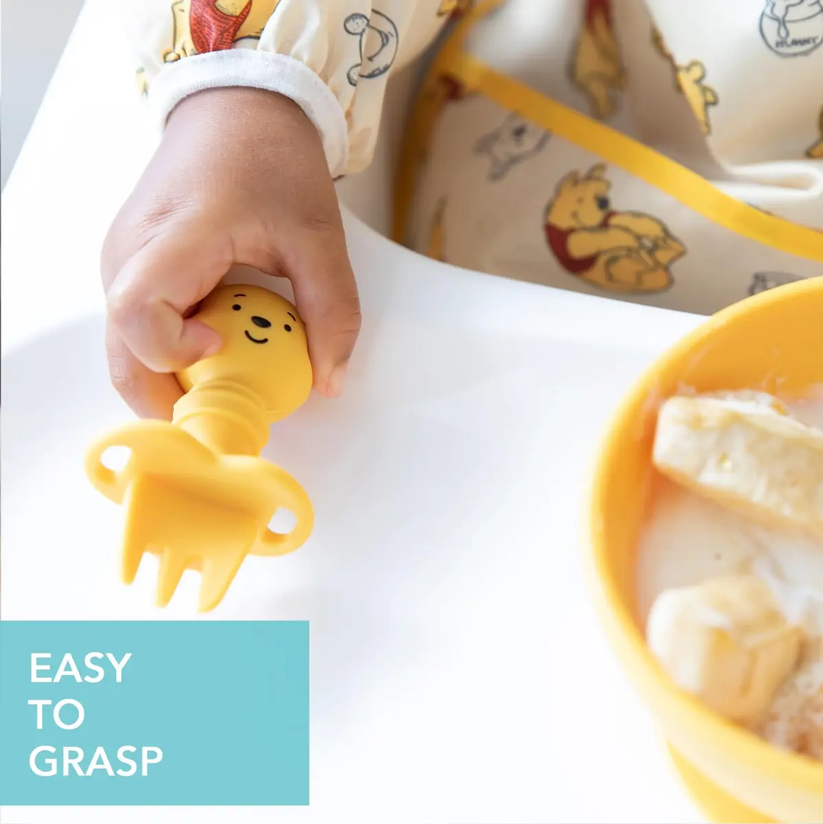 Bumkins Baby Utensils Set | Disney Silicone Chewtensils for Stage 1, Ages 6 Months+ | Winnie The Pooh - view 3