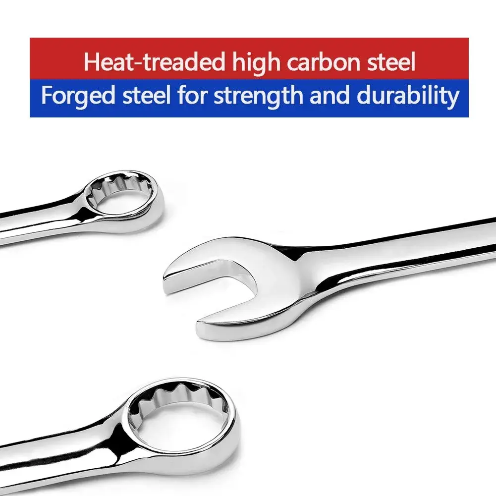 SPEEDWOX Small Wrench Set, 4mm-11mm, 5/32-7/16 Inch, 40-Piece | High Carbon Steel, Rust-Resistant Chrome Finish - view 3