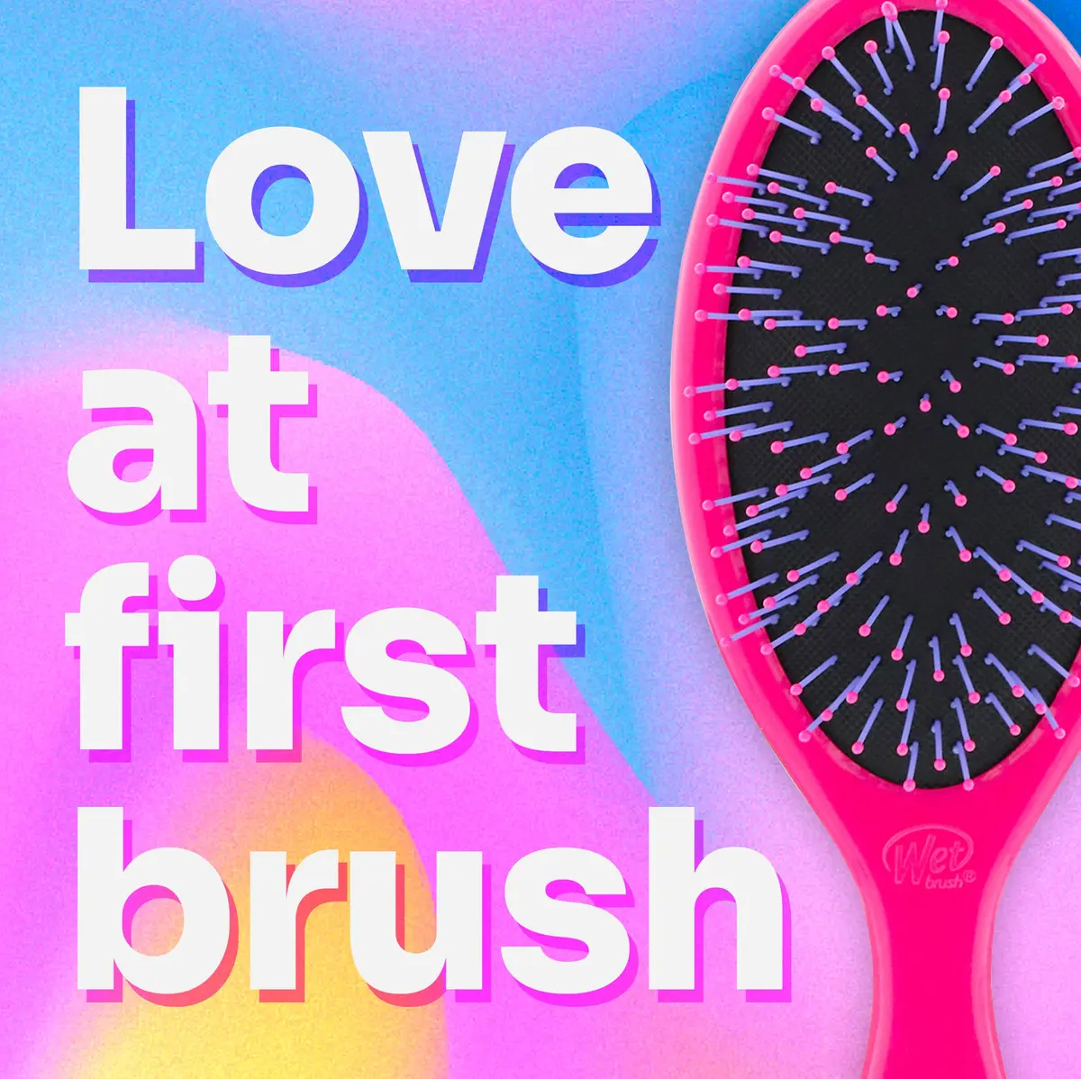 Wet Brush Thick Hair Detangling Brush, Pink, Ultra-Soft IntelliFlex Bristles Glide Through Tangles With Ease, Pain-Free Detangler for All Hair Types, Wet & Dry - view 4