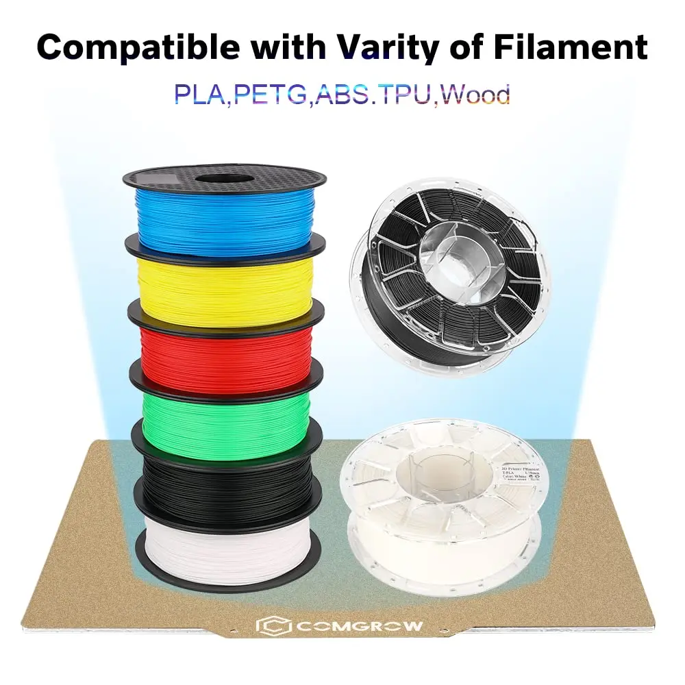 Comgrow PEI Sheet 235x235mm for Ender 3 Series 3D Printers | Textured One-Sided PEI Build Surface - view 3