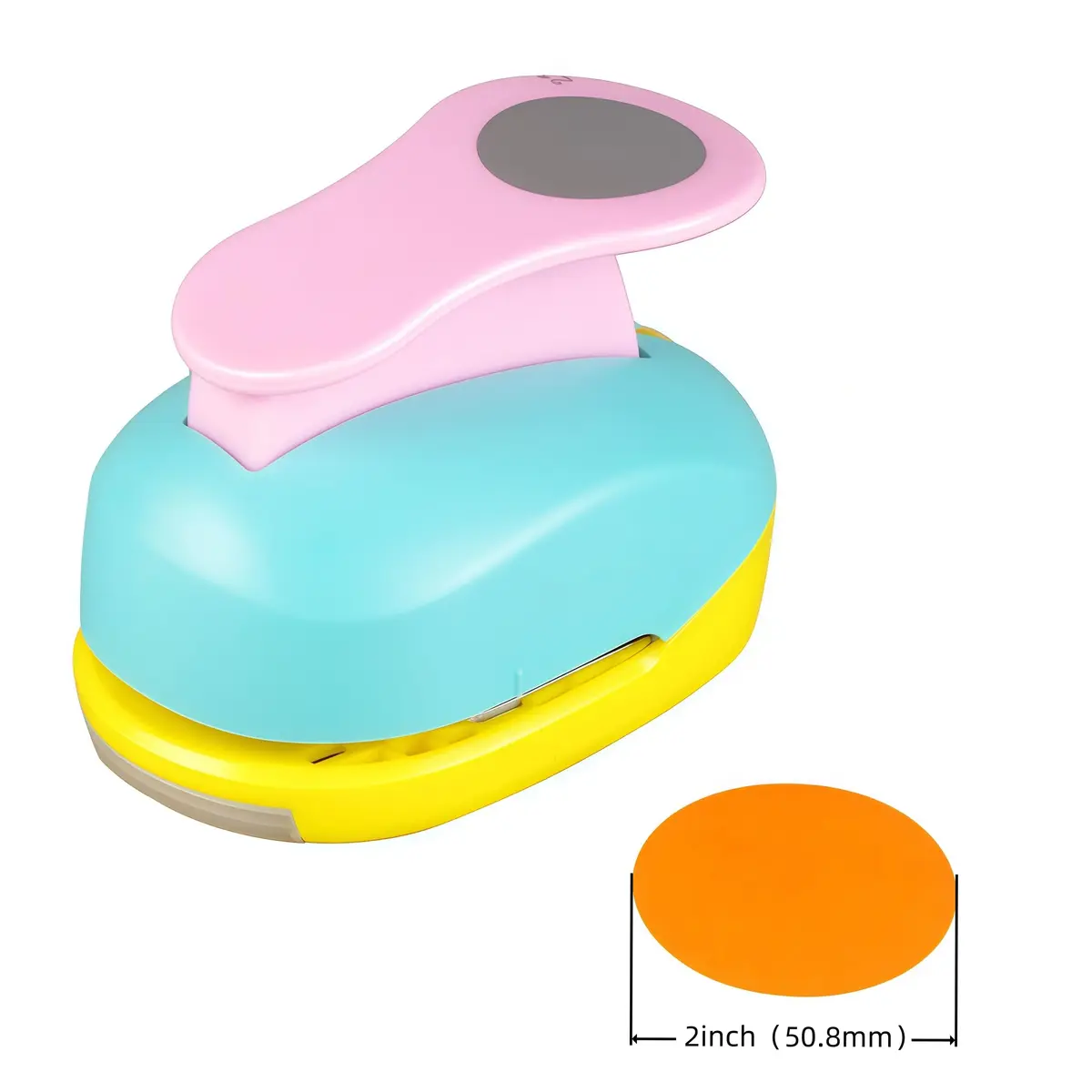 Wsyhomie 2 inch (50.8mm) Circle Craft Punch | Paper Crafting Tool for Cards & Scrapbooks - view 2