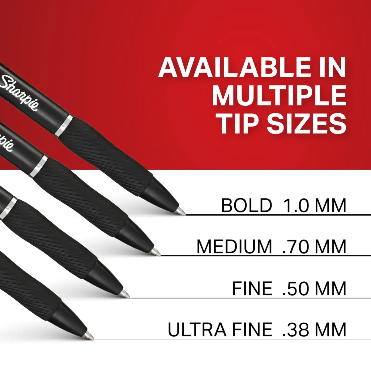 Sharpie S-Gel Pens, Medium Point (0.7mm), Black Ink, 4 Count | Smooth Ink Flow for Writing - view 7