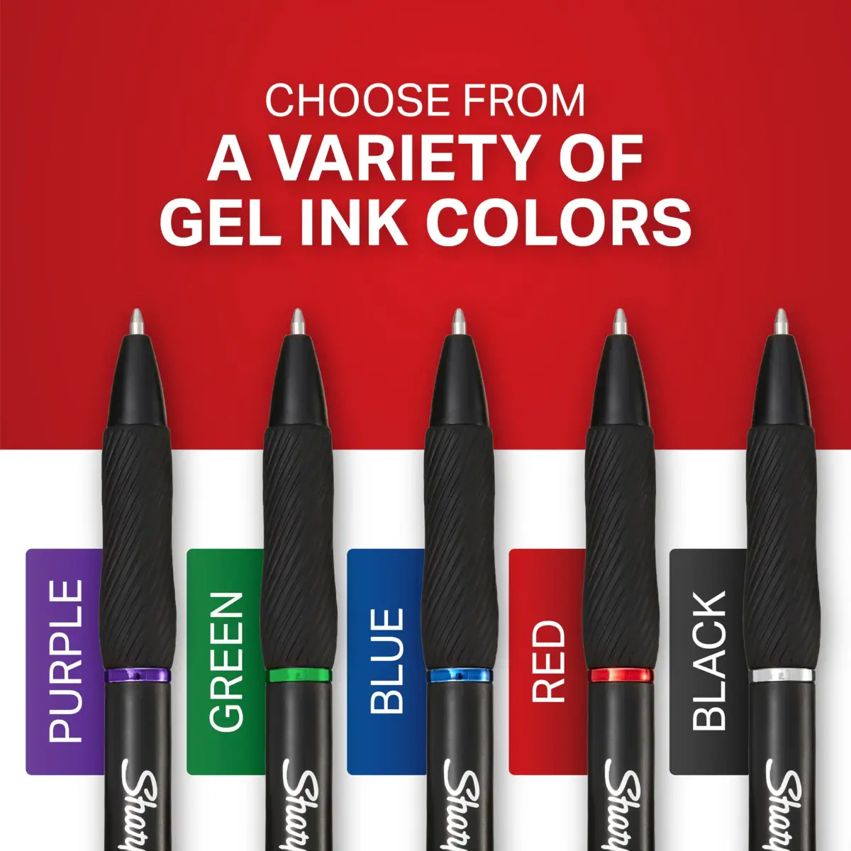 Sharpie S-Gel Gel Pens, Black Barrel, Medium Point (0.7mm), Black Gel Ink, 12 Count | Smooth Ink Flow for Students & Professionals - view 8