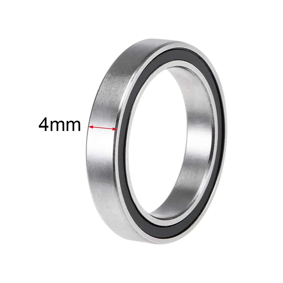 uxcell 6703-2RS Deep Groove Ball Bearings 17x23x4mm Chrome Steel Double Sealed (2 Pcs) | Industrial Grade Radial Ball Bearing - view 3