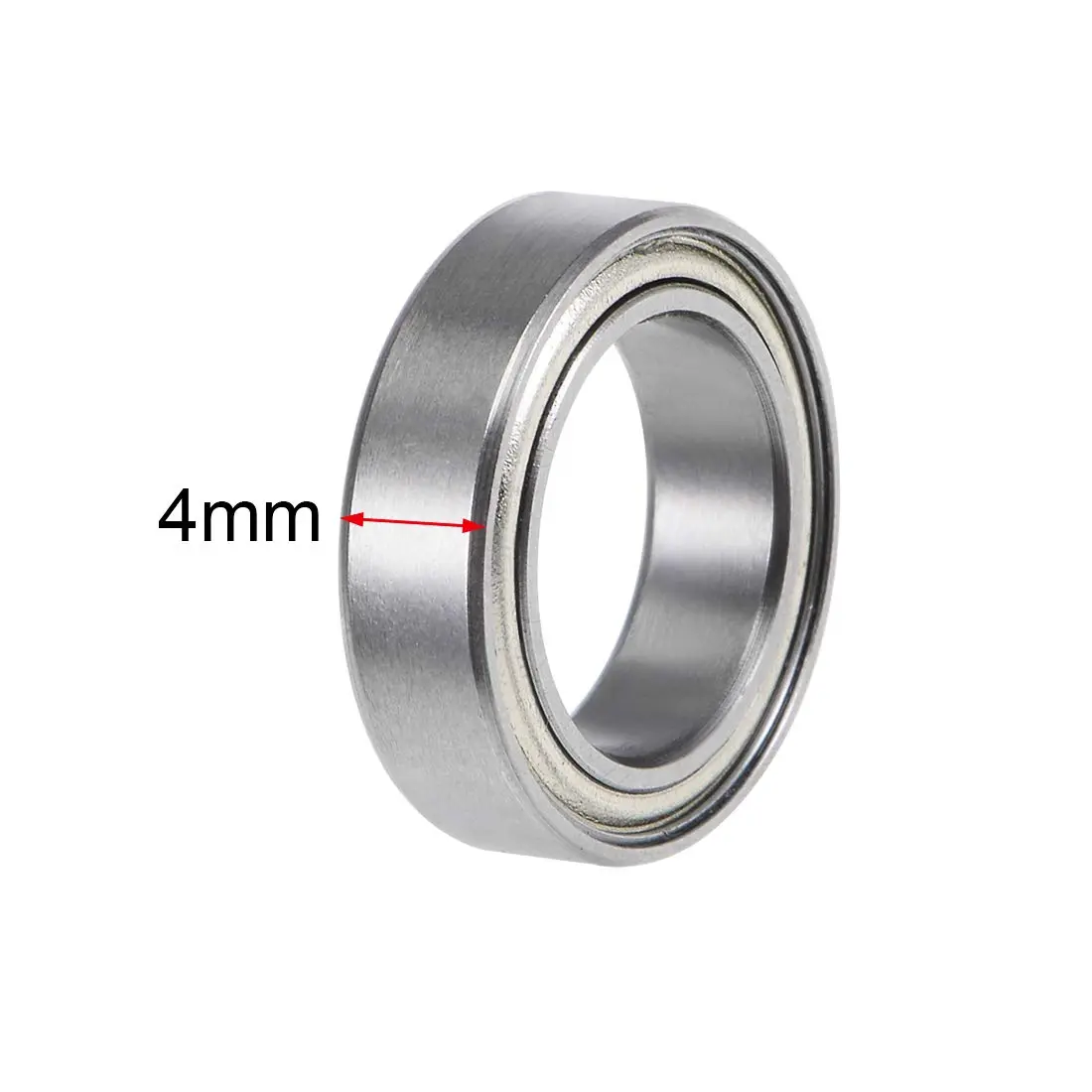 uxcell 6700ZZ Double Shielded Deep Groove Ball Bearings 10x15x4mm | 10 Pcs Chrome Steel - view 3