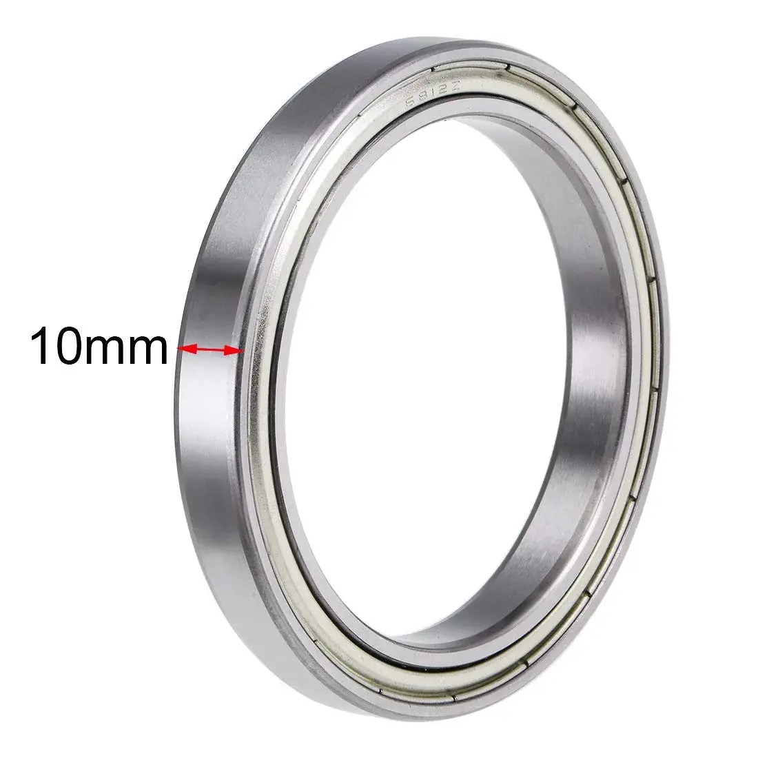 uxcell 6812ZZ Deep Groove Ball Bearings 60mm x 78mm x 10mm Double Shielded Chrome Steel 2pcs | Industrial Grade Radial Ball Bearings - view 3