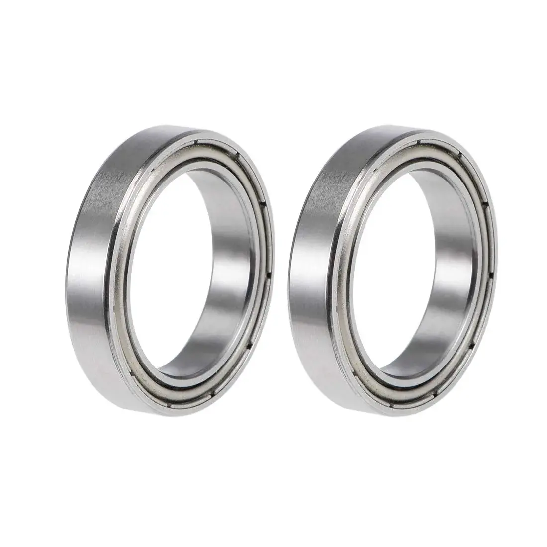 uxcell 6702ZZ Deep Groove Ball Bearings 15mm x 21mm x 4mm Double Shielded Chrome Steel 2 Pcs | Industrial Grade Precision - main product image
