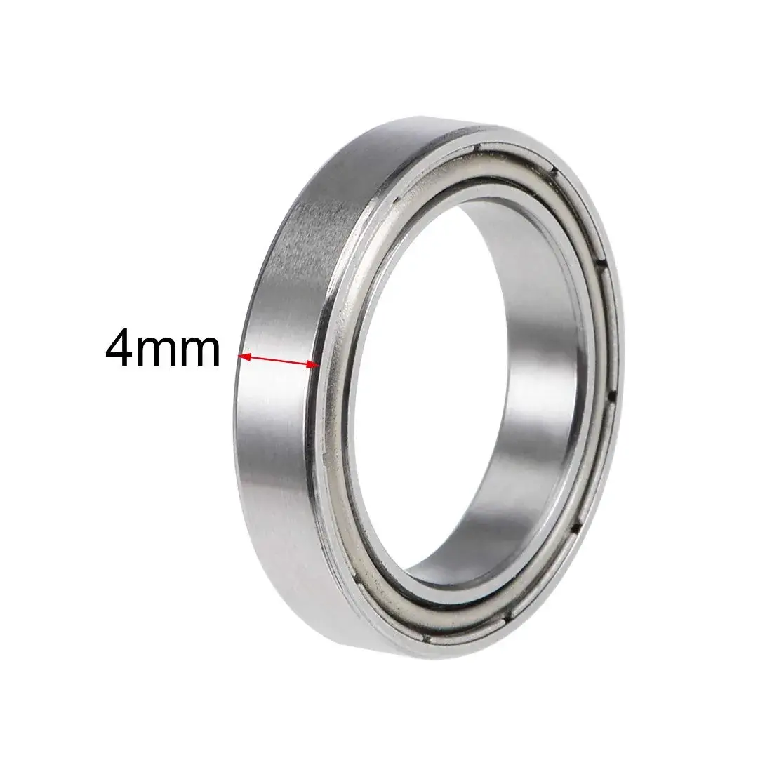 uxcell 6702ZZ Deep Groove Ball Bearings 15mm x 21mm x 4mm Double Shielded Chrome Steel 2 Pcs | Industrial Grade Precision - view 3