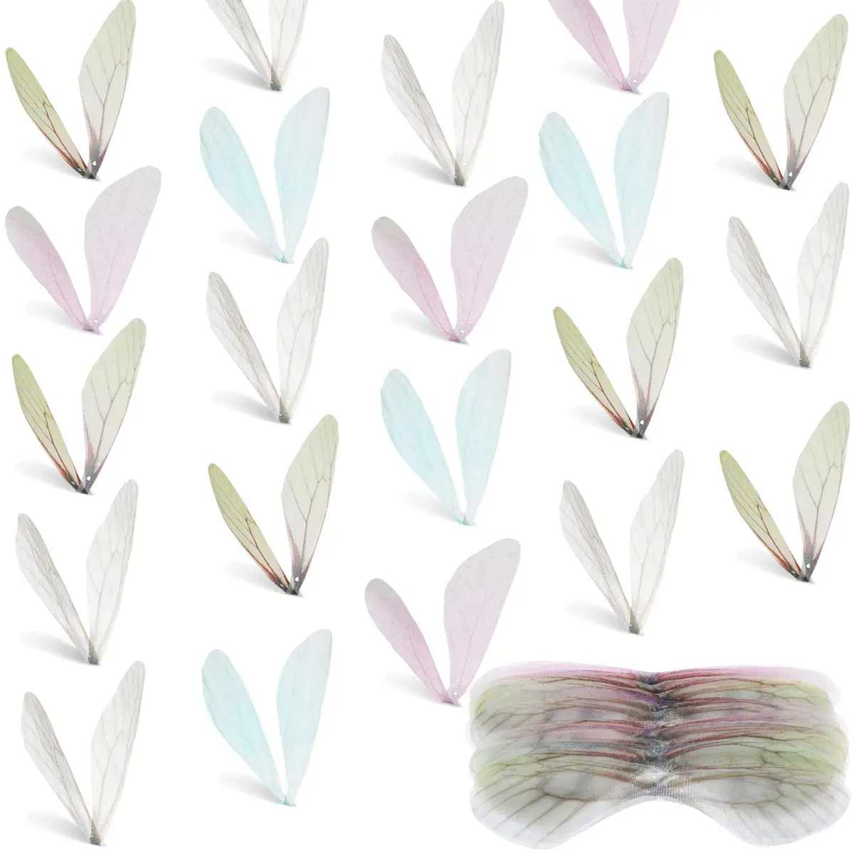 WILLBOND Dragonfly Charms 100 Pairs | Realistic Butterfly Jewelry DIY Accessories - main product image