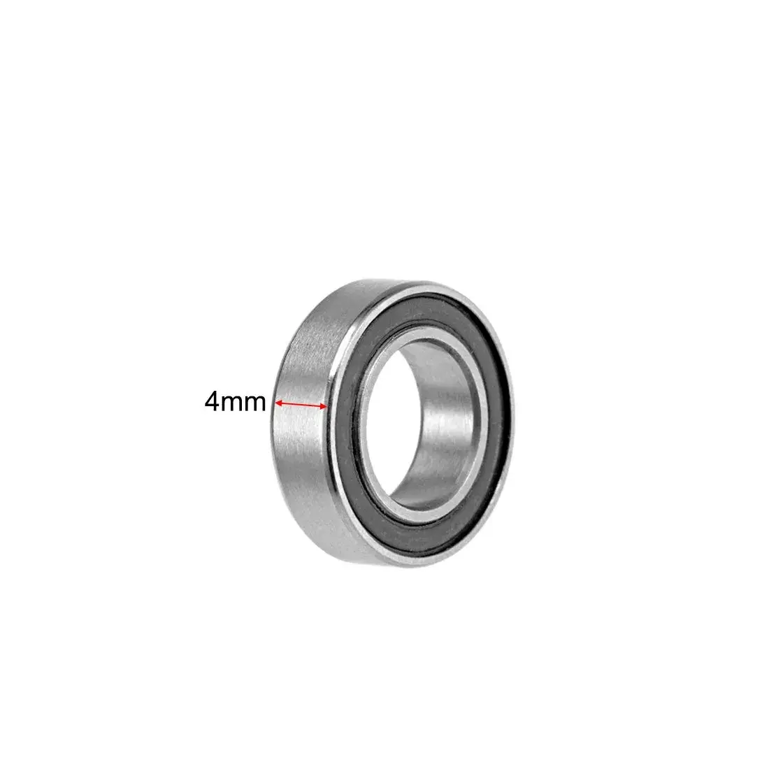 uxcell MR148-2RS Deep Groove Ball Bearings 8mm Inner Dia 14mm OD 4mm Bore Double Sealed Chrome Steel Z2 10pcs | Radial Ball Bearings for General Use - view 3