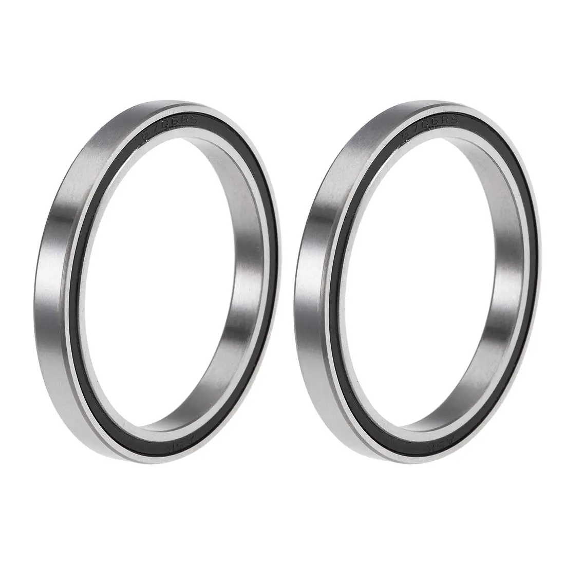uxcell 6706-2RS Deep Groove Ball Bearings 30mm x 37mm x 4mm Double Sealed Chrome Steel (2 Pcs) | Industrial Grade Precision - main product image
