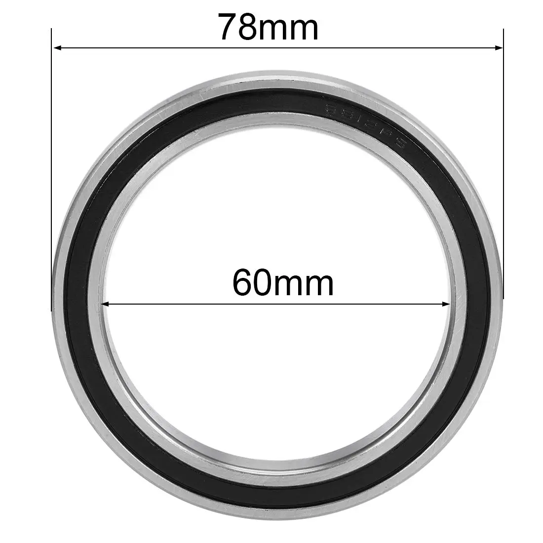 uxcell 6812-2RS Double Sealed Deep Groove Ball Bearings 60mm x 78mm x 10mm Chrome Steel | Radial Ball Bearing for Industrial Use - view 4