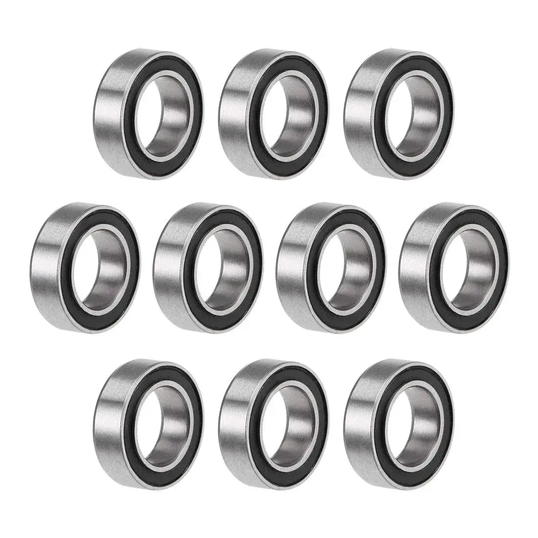 uxcell MR106-2RS 6mmx10mmx3mm Deep Groove Ball Bearings, Double Sealed Chrome Steel Z2 - main product image