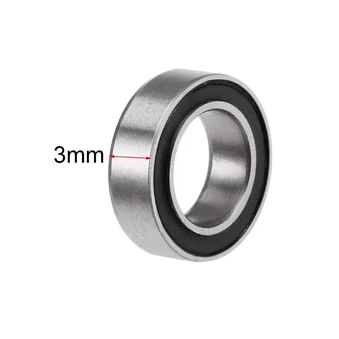 uxcell MR106-2RS 6mmx10mmx3mm Deep Groove Ball Bearings, Double Sealed Chrome Steel Z2 - view 3