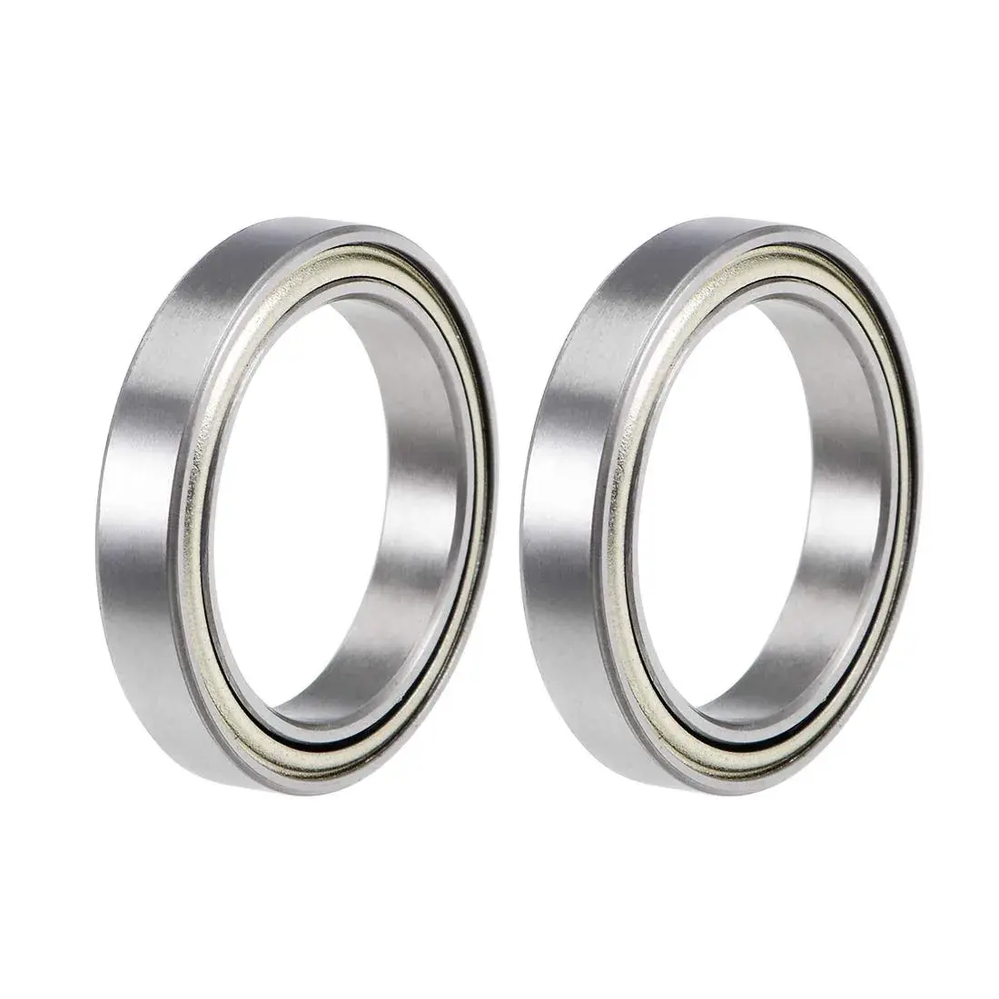 uxcell 6703ZZ Deep Groove Ball Bearings 17mm x 23mm x 4mm Double Shielded Chrome Steel 2 Pcs - main product image