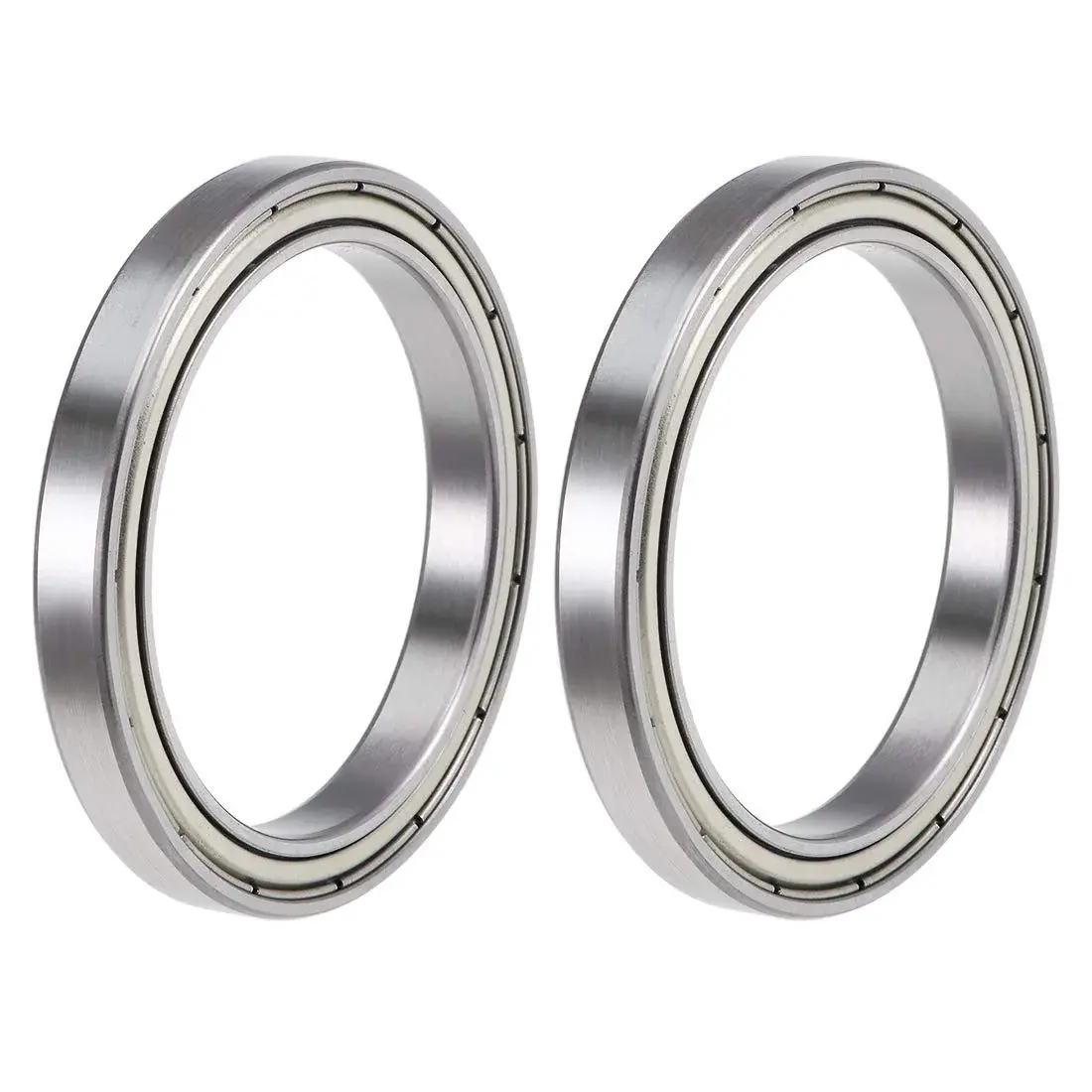 uxcell 6809ZZ Deep Groove Ball Bearings 45mm x 58mm x 7mm Double Shielded Chrome Steel (2 Pcs) - main product image