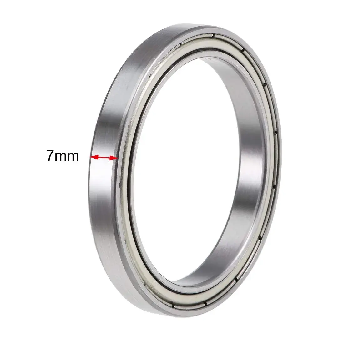 uxcell 6809ZZ Deep Groove Ball Bearings 45mm x 58mm x 7mm Double Shielded Chrome Steel (2 Pcs) - view 3