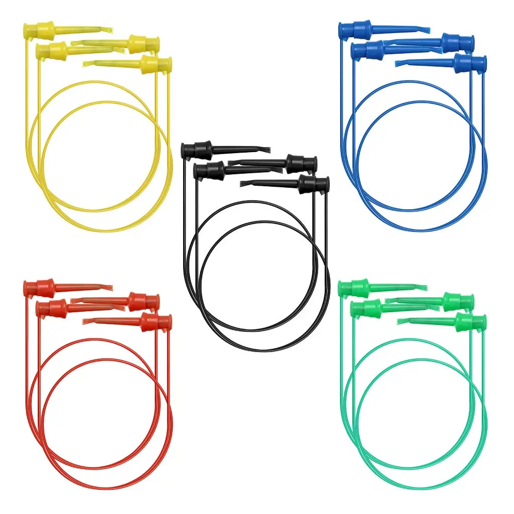 Sumnacon Test Dual Lead Test Hook Clips for Multimeter Testing | 20 AWG, 10 Pcs - view 6