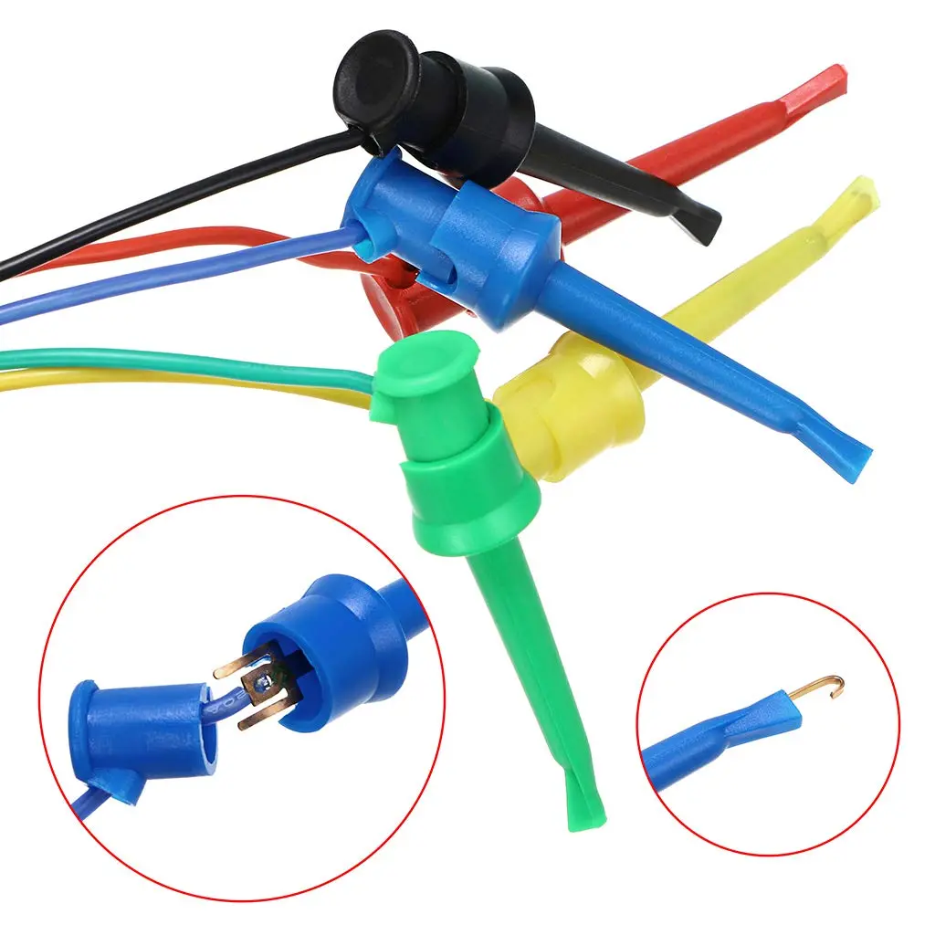 Sumnacon Test Dual Lead Test Hook Clips for Multimeter Testing | 20 AWG, 10 Pcs - view 4