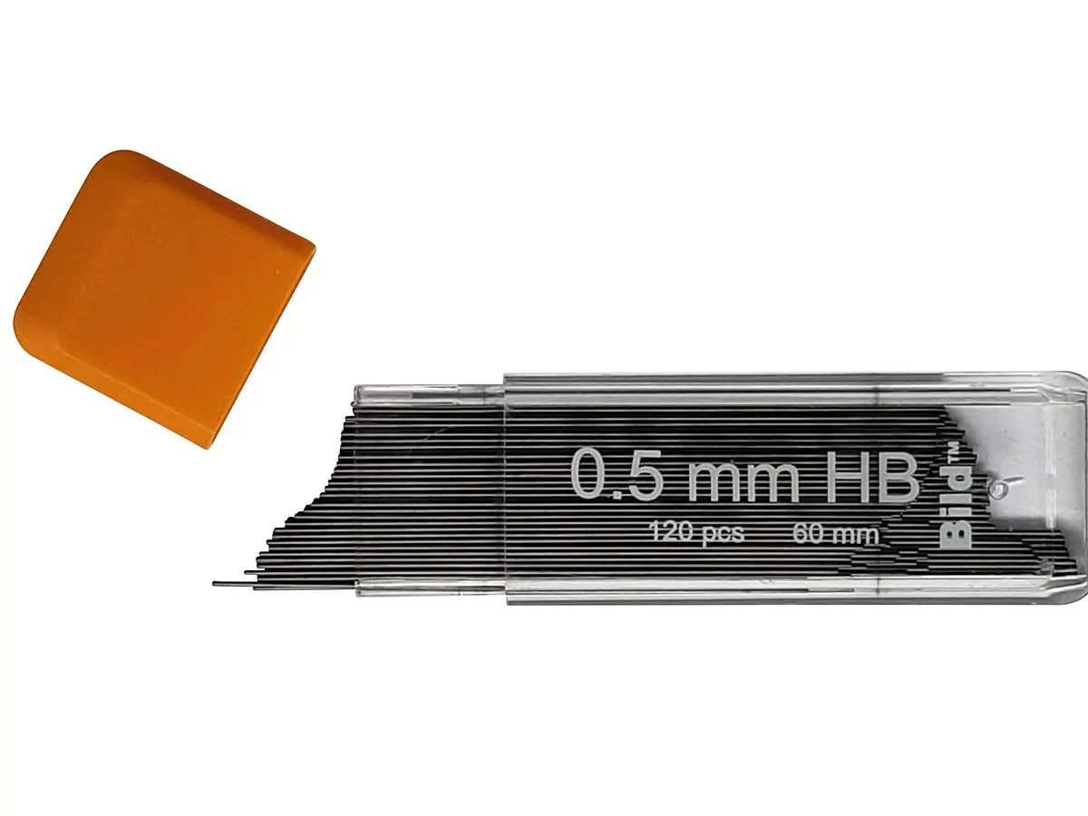 Bild Premium Mechanical Pencil Lead Refills (HB, 0.5 mm) | Smooth Dark Line, Break-Resistant (70-120 chars) - view 3