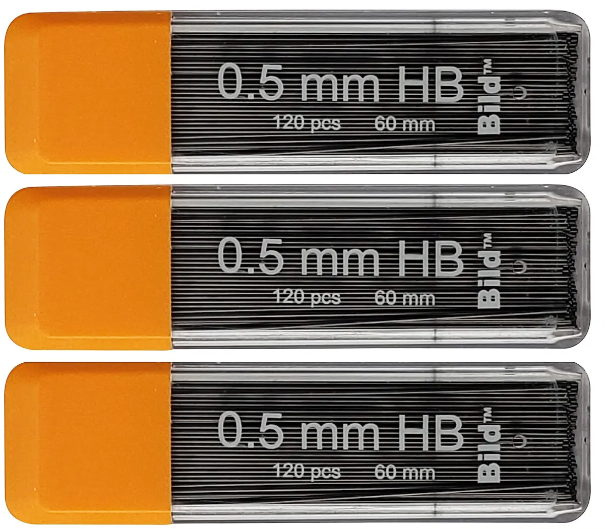 Bild Premium Mechanical Pencil Lead Refills (HB, 0.5 mm) | Smooth Dark Line, Break-Resistant (70-120 chars) - view 5