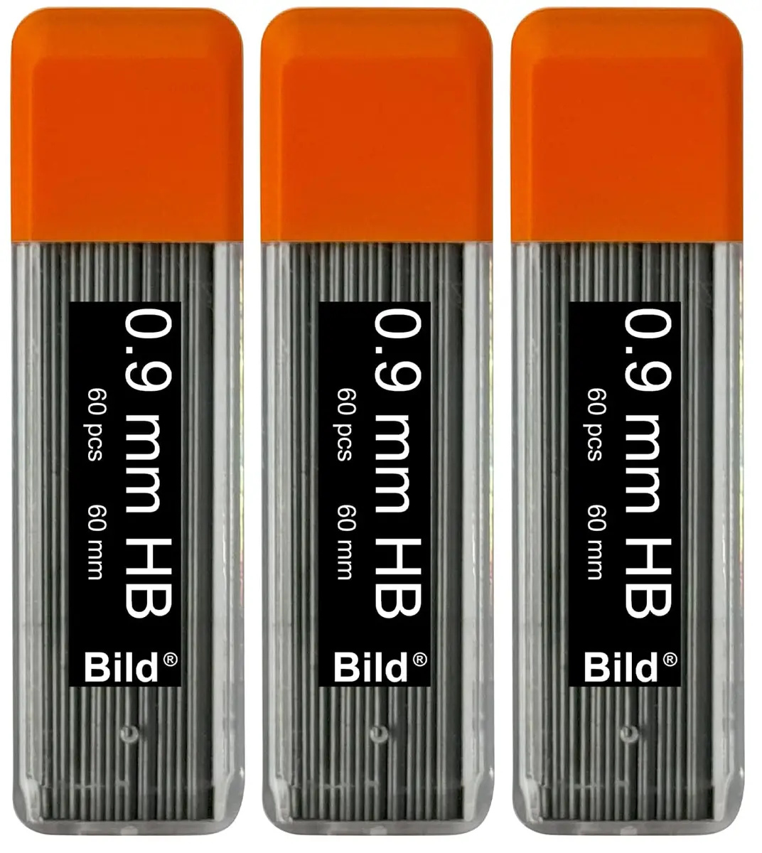 Bild Premium Mechanical Pencil Lead Refills (HB, 0.9 mm) | Smooth Dark Line, Break-Resistant, 180 Refills - main product image
