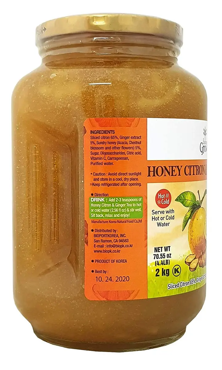 Balance Grow Honey Citron and Ginger Tea 70.55oz | Ginger & Honey Flavor, No Artificial Color - view 2