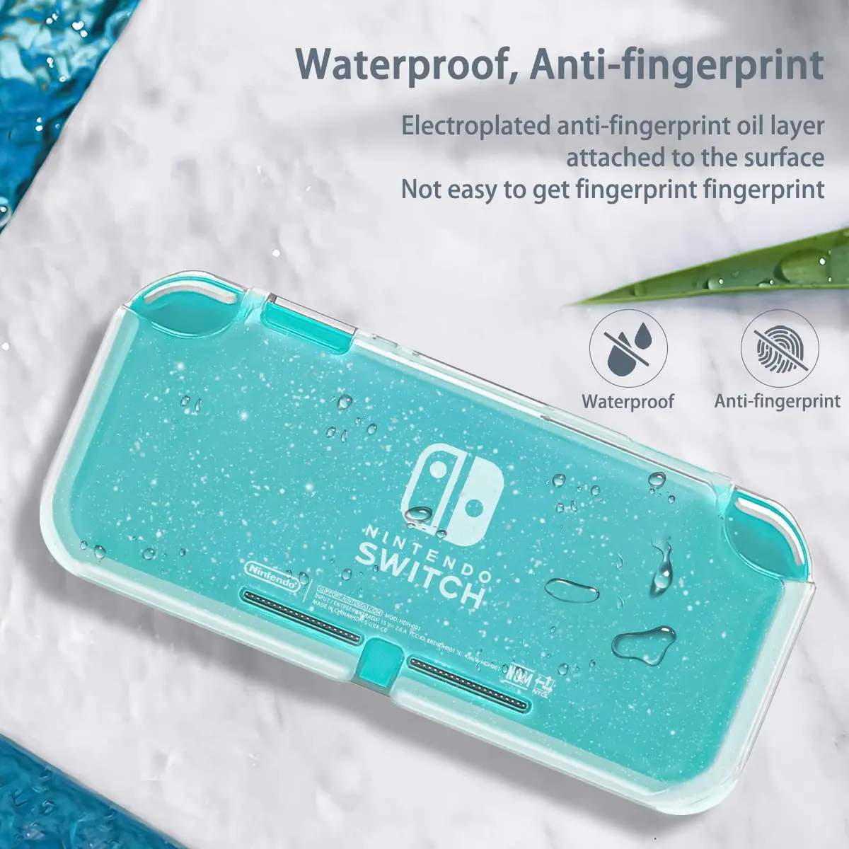DLseego Protective Case for Nintendo Switch Lite, Glitter Bling Soft TPU Cover with Shock-Absorption and Anti-Scratch Design - Crystal Glitter - view 6