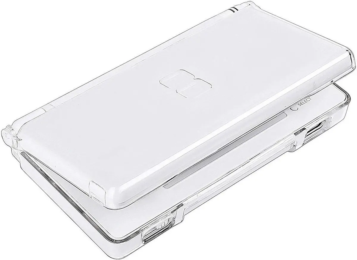KlsyChry Transparent Hard Shell Case Cover for Nintendo DS Lite | Crystal Clear Housing, Scratch-Resistant (13.7x7.7x2.5cm) - view 2