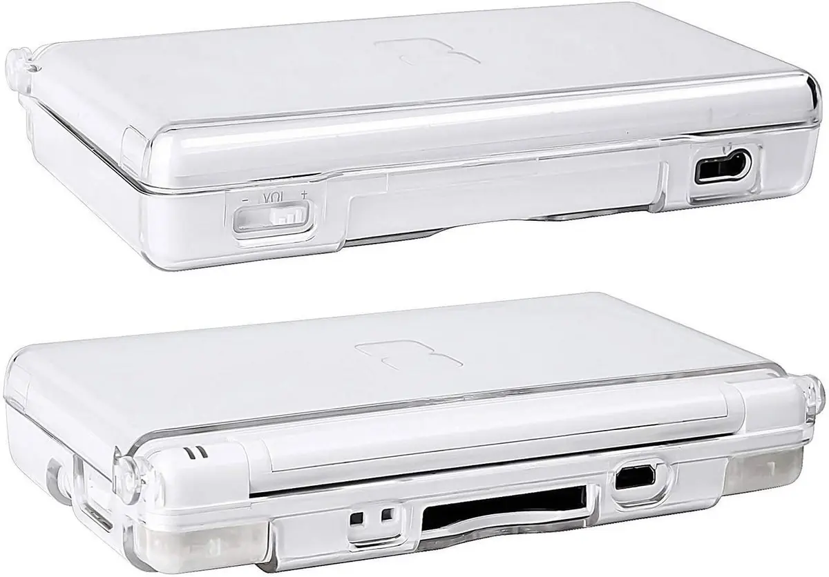 KlsyChry Transparent Hard Shell Case Cover for Nintendo DS Lite | Crystal Clear Housing, Scratch-Resistant (13.7x7.7x2.5cm) - view 3