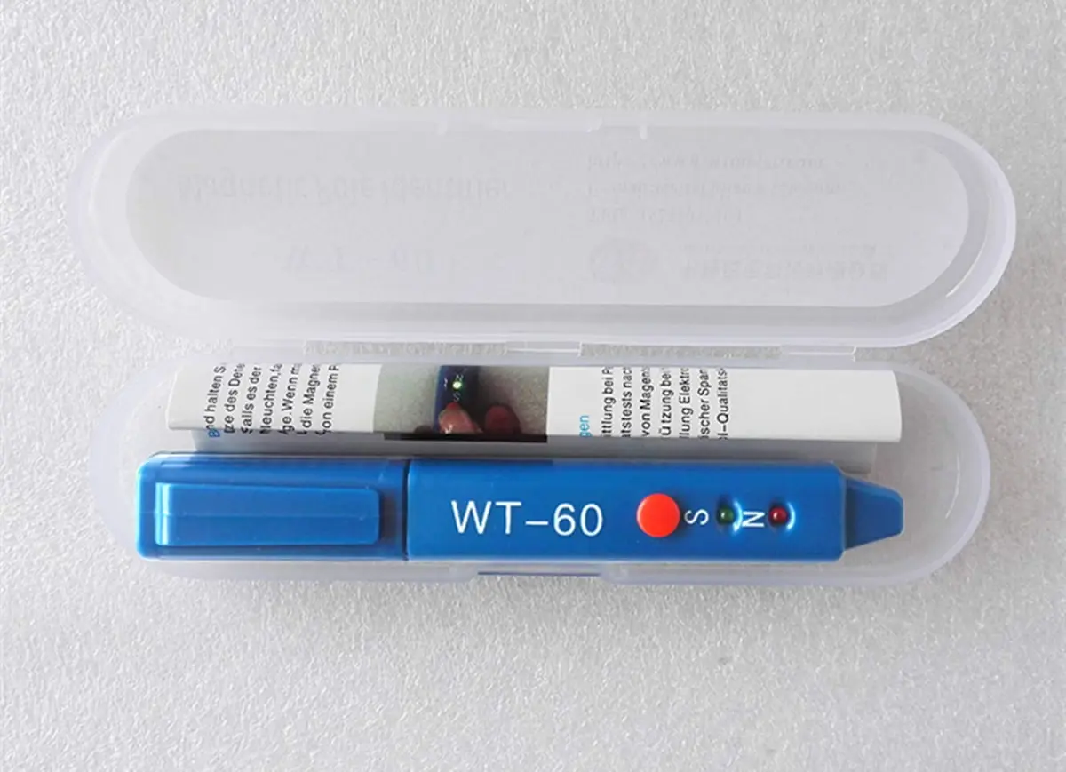 GLTL Magnetic Polarity Tester ±5mT Sensitivity Portable LED N/S Detection Pen, 10-Hour Battery - view 2