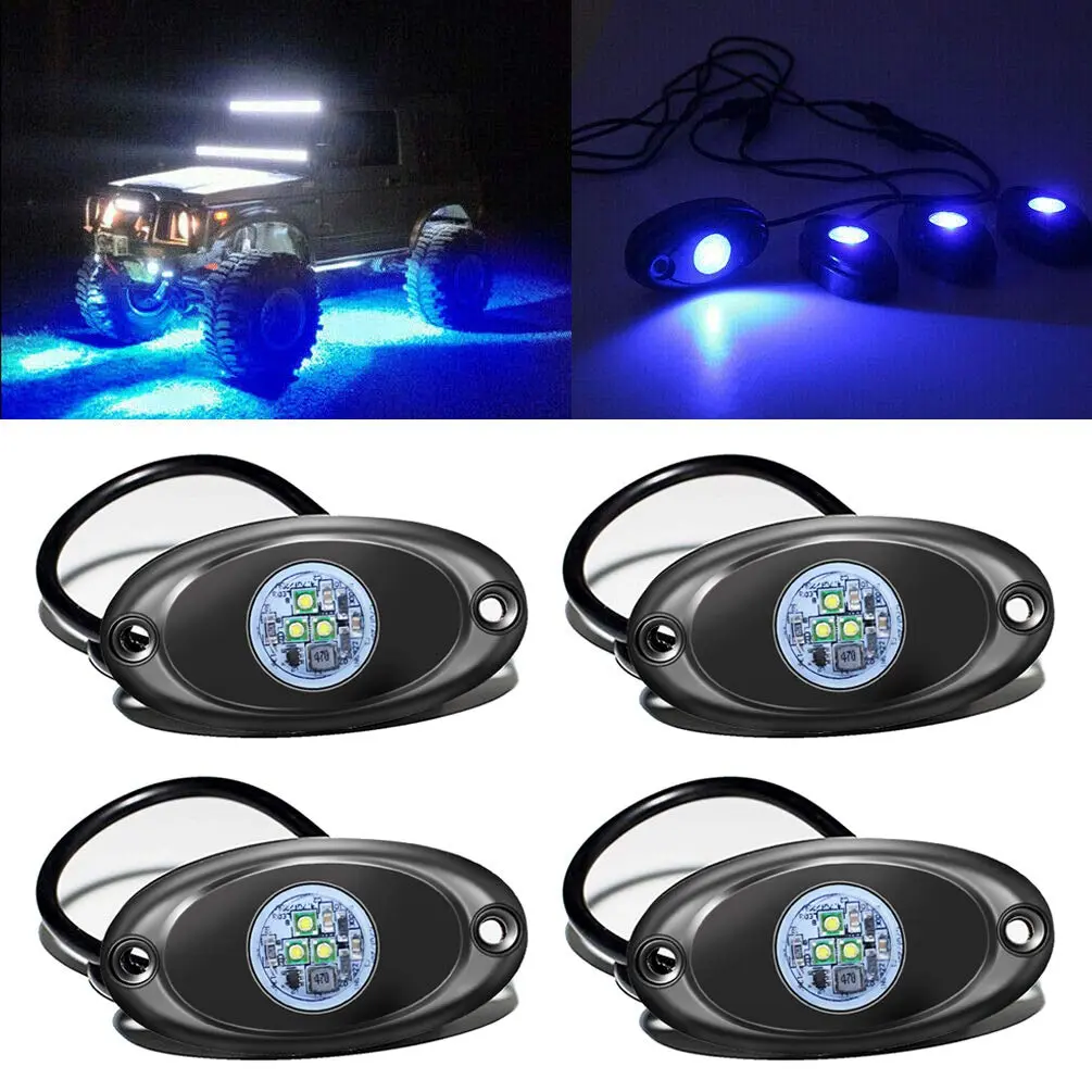 FABOOD F 12V Vehicle Accent Light | Waterproof Blue LED Underglow for Offroad & Jeep (70-120 chars) - main product image