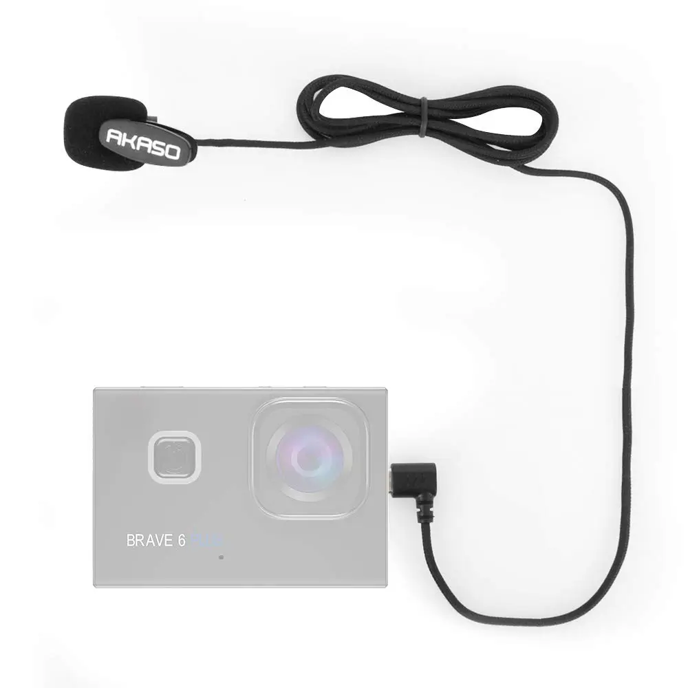 AKASO External Microphone for Brave 7/8/6 Plus Action Camera | Type-C Port - view 5