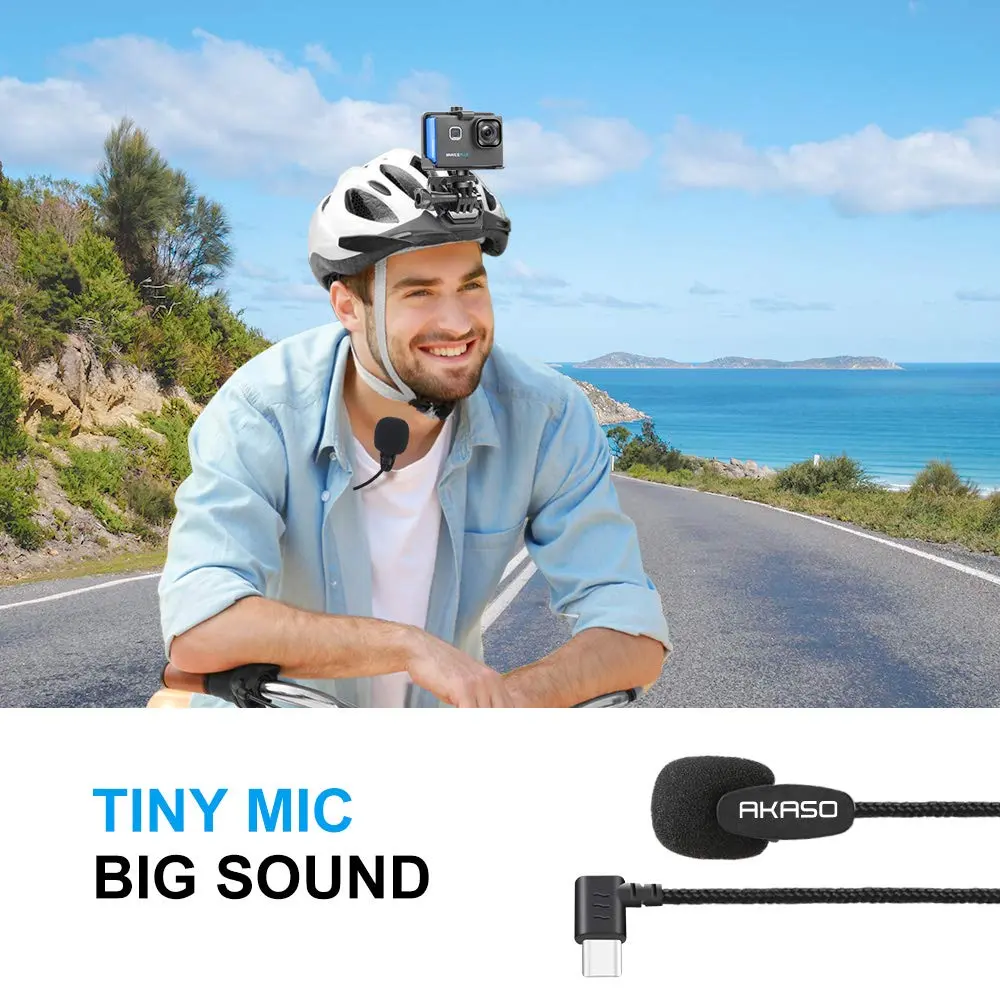 AKASO External Microphone for Brave 7/8/6 Plus Action Camera | Type-C Port - view 7