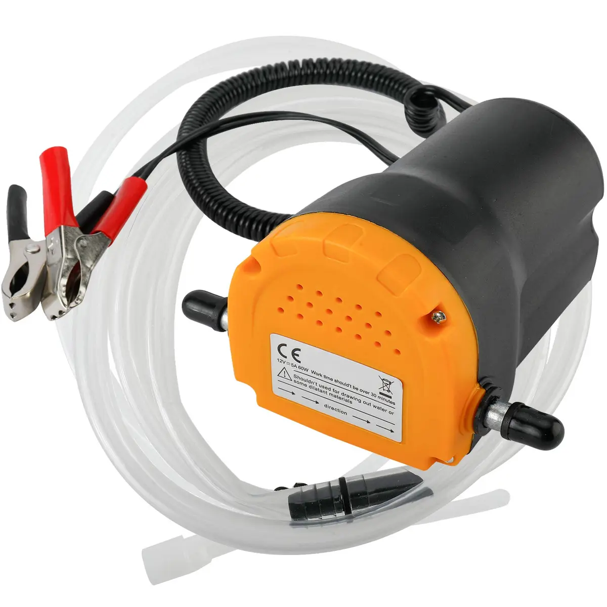 Amarine Made 12V 60W Oil Extractor Pump with Hoses & Clamps | 0.8-1.0L/min Motor Oil Flow Rate - main product image